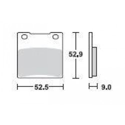 SBS 556LS Rear Sinter Brake Pad for Suzuki Hayabusa 99-07