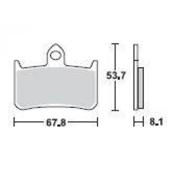 SBS 622HS Front Sinter Brake Pad for Honda RVF400RR (NC35) 90-96