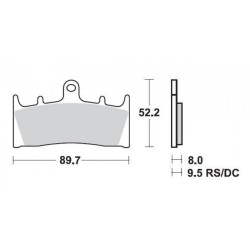 SBS 686HS Front Sinter Brake Pad for Suzuki Hayabusa 99-07