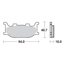 SBS 691HS Front Sinter Brake Pad for Yamaha FZ6 Fazer 04-