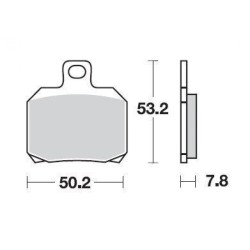 SBS 730LS Rear Sinter Brake Pad for Ducati Panigale 1199 12-