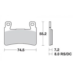 SBS 734HS Front Sintered Brake Pad for Honda CB1300 05-