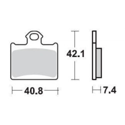 SBS 872RSI Sinter Off Road Racing Brake Pad for KTM 350 Freeride 12-