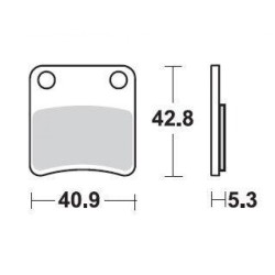 SBS 879HF Front Ceramic Brake Pad for Honda VFR1200 Crosstourer DCT 12- Parking Brake