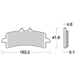 SBS 901DS Front Dual Sinter Brake Pad for BMW HP4 13-